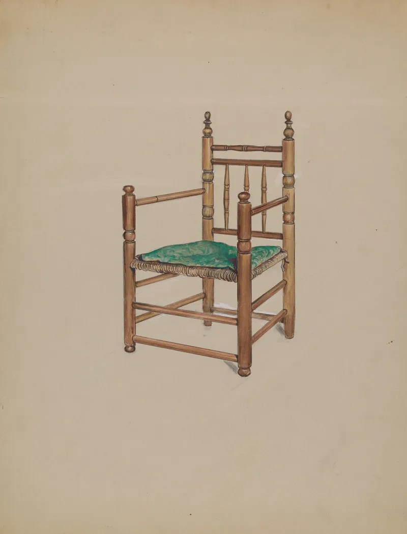 Carver Armchair 2 by Charles Squires - Canvas Print