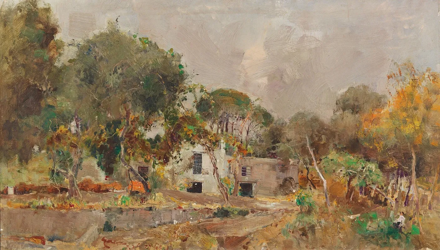 Casale In Torre Del Greco by Giuseppe Casciaro - Canvas Print