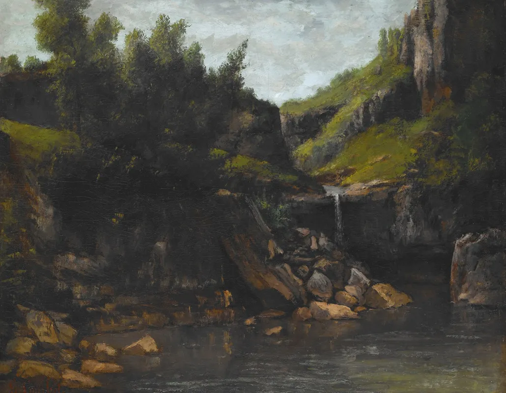 Cascade In A Rocky Landscape