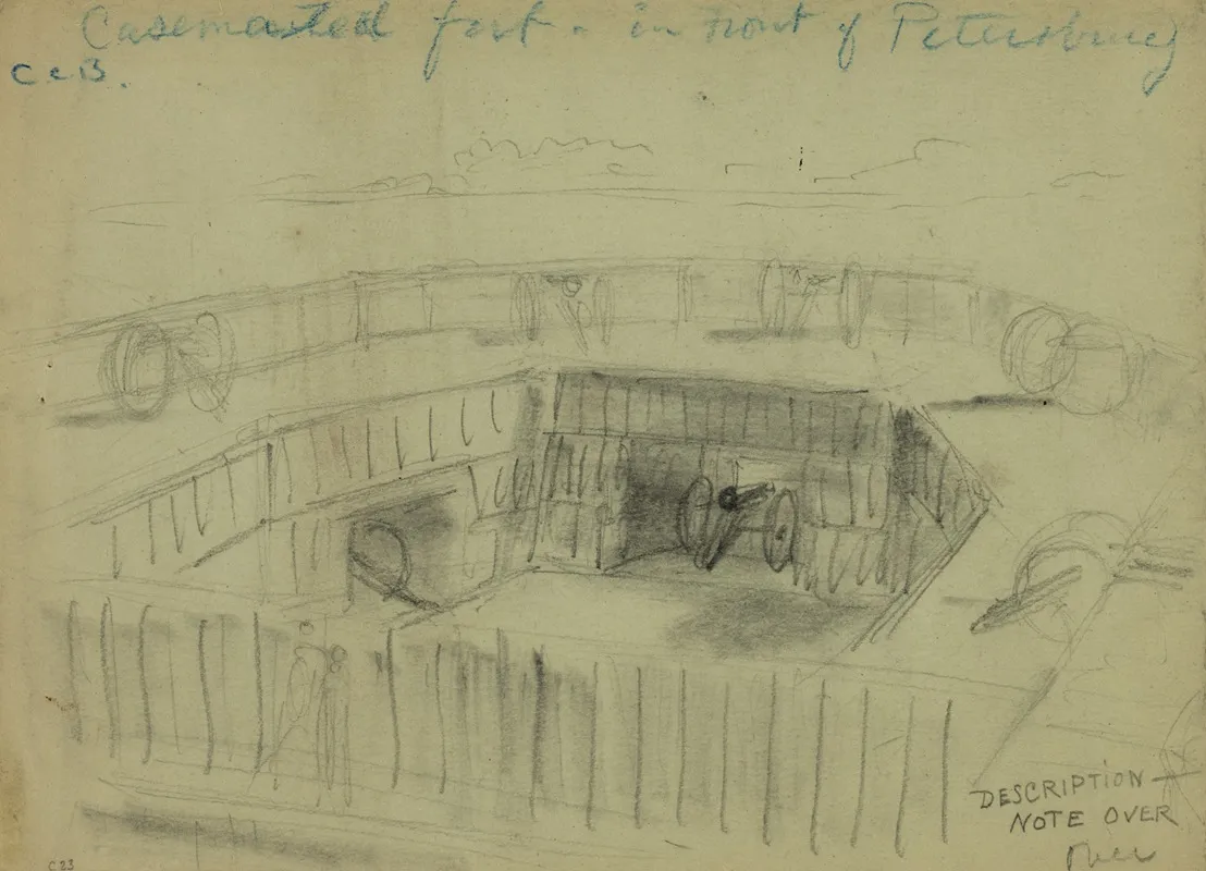 Casemented Fort In Front Of Petersburg
