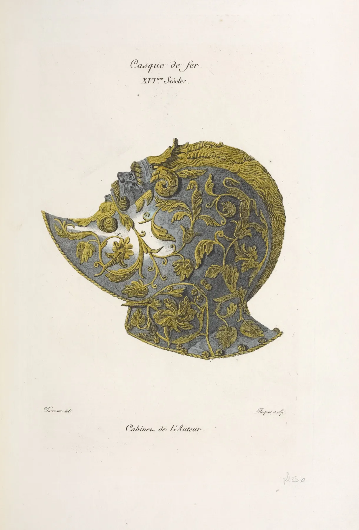 Casque De Fer Xvime Siecle by Nicolas Xavier Willemin - Canvas Print