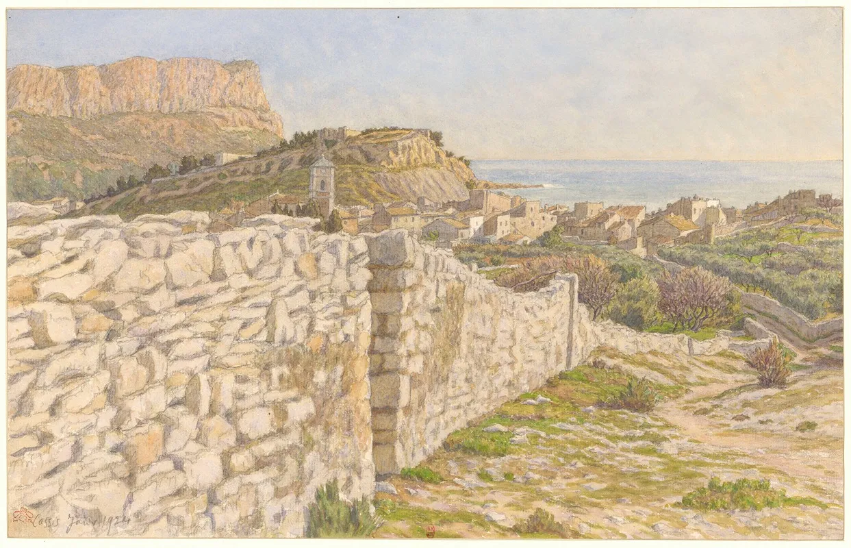 Cassis 4 by Henri Rivière - Canvas Print