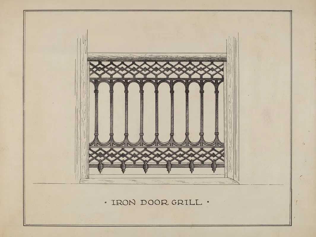 Cast Iron Balcony Railing 3 by Ray Price - Canvas Print