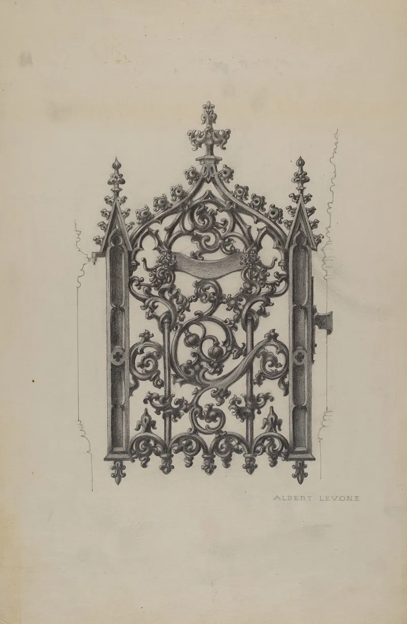 Cast Iron Gate 3 by Albert Levone - Canvas Print
