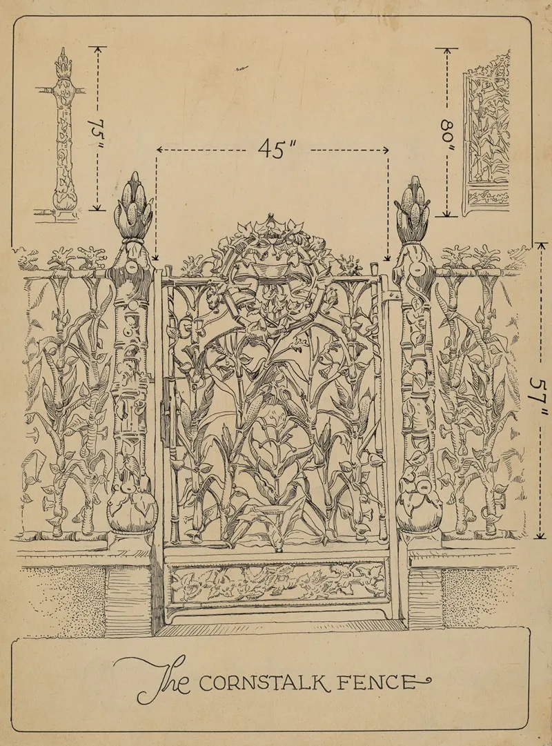 Cast Iron Gate And Fence 6 by Thomas Byrne - Canvas Print