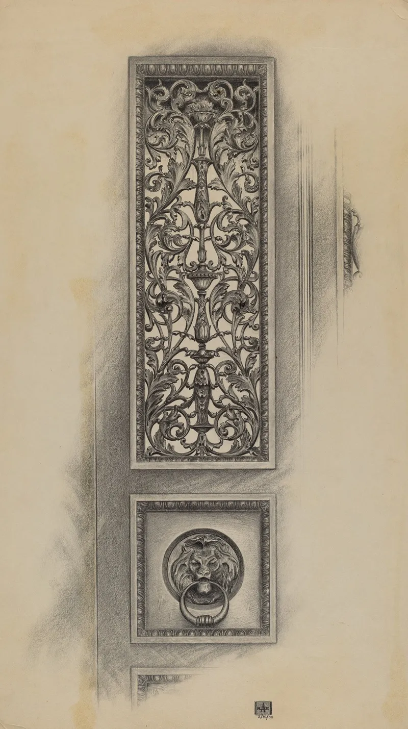 Cast Iron Panel by Ralph Atkinson - Canvas Print