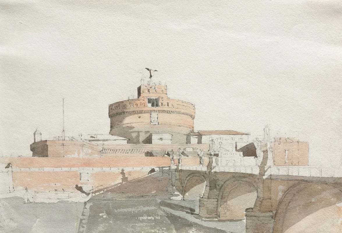 Castel Sant Angelo by Thomas Ender - Canvas Print