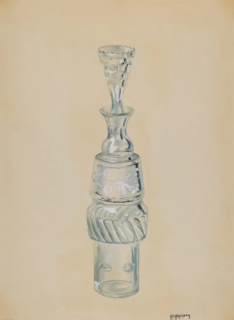 Caster Bottle by Ralph Atkinson - Canvas Print
