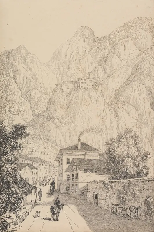 Castle Of Salurn Near The Town