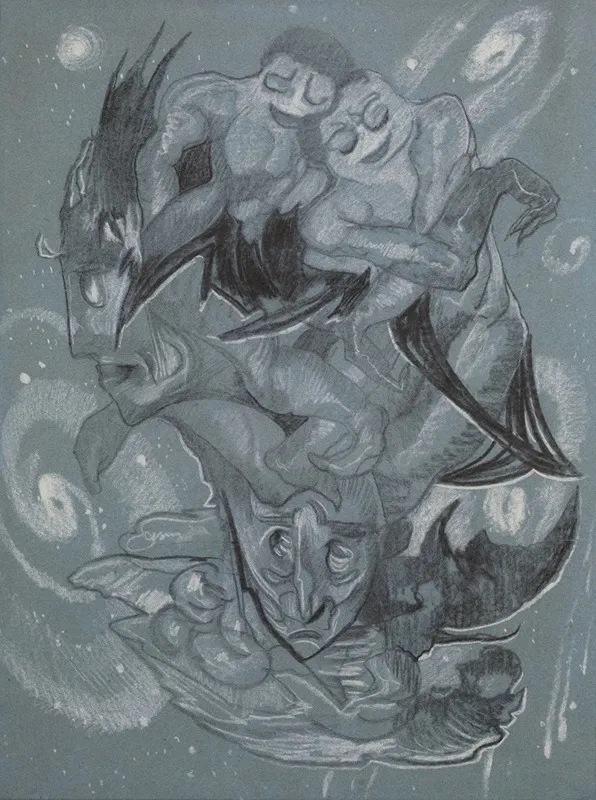 Castor And Pollux Gemini by Stanisław Ignacy Witkiewicz - Canvas Print