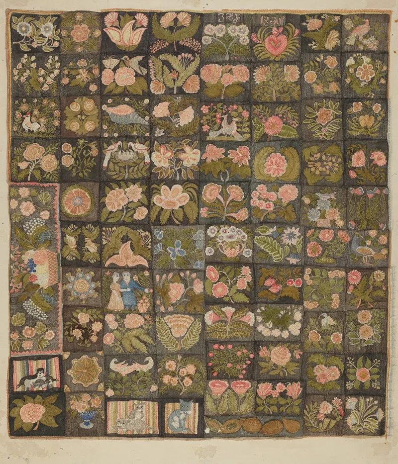 Caswell Carpet 2 by Dorothy Lacey - Canvas Print