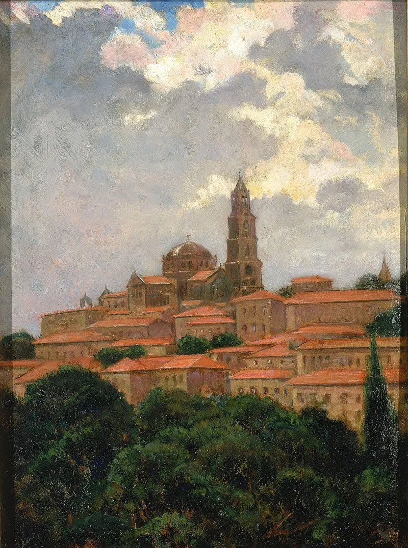Cathedral At Le Puy by James Carroll Beckwith - Canvas Print