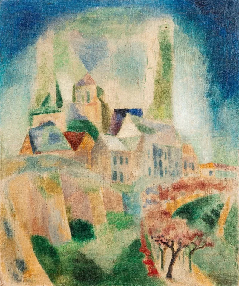 Cathedrale De Laon by Robert Delaunay - Canvas Print