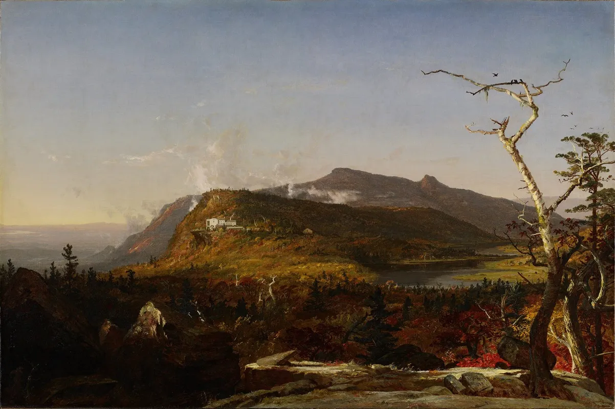 Catskill Mountain House by Jasper Francis Cropsey - Canvas Print