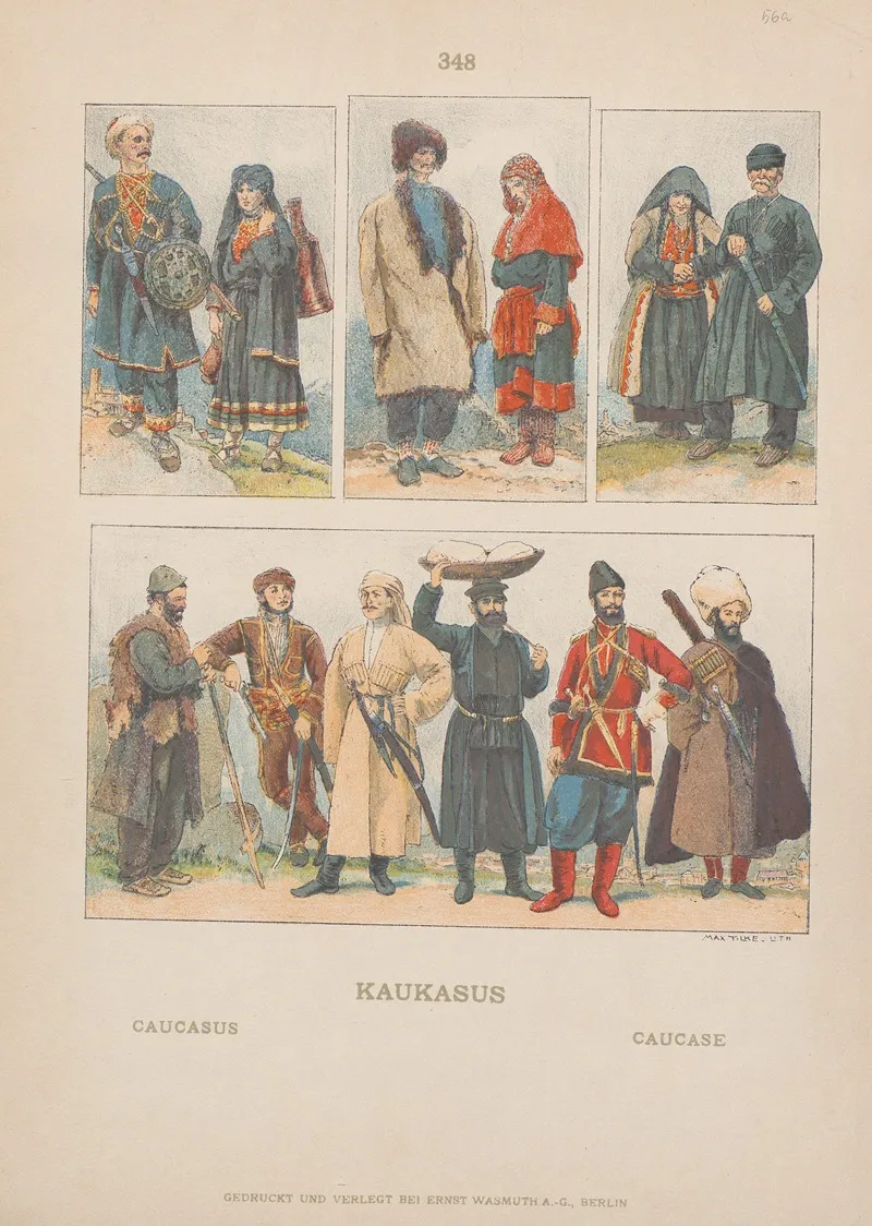 Caucasus 2 by Adolf Rosenberg - Canvas Print