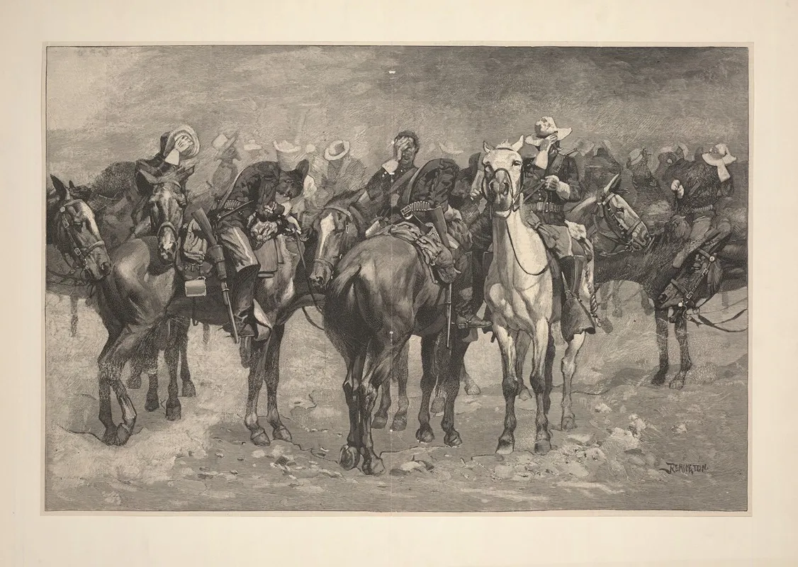 Cavalry In An Arizona Sand Storm