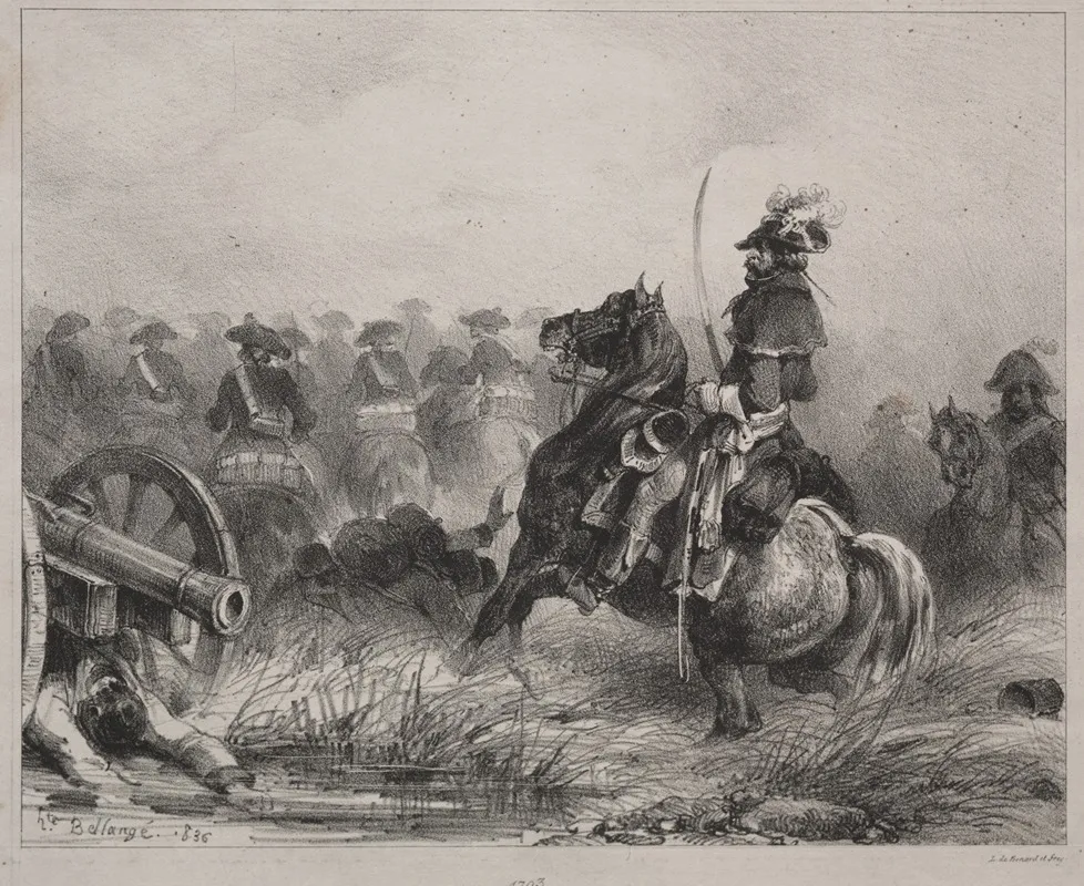 Cavalry Scene 2 by Hippolyte Bellangé - Canvas Print