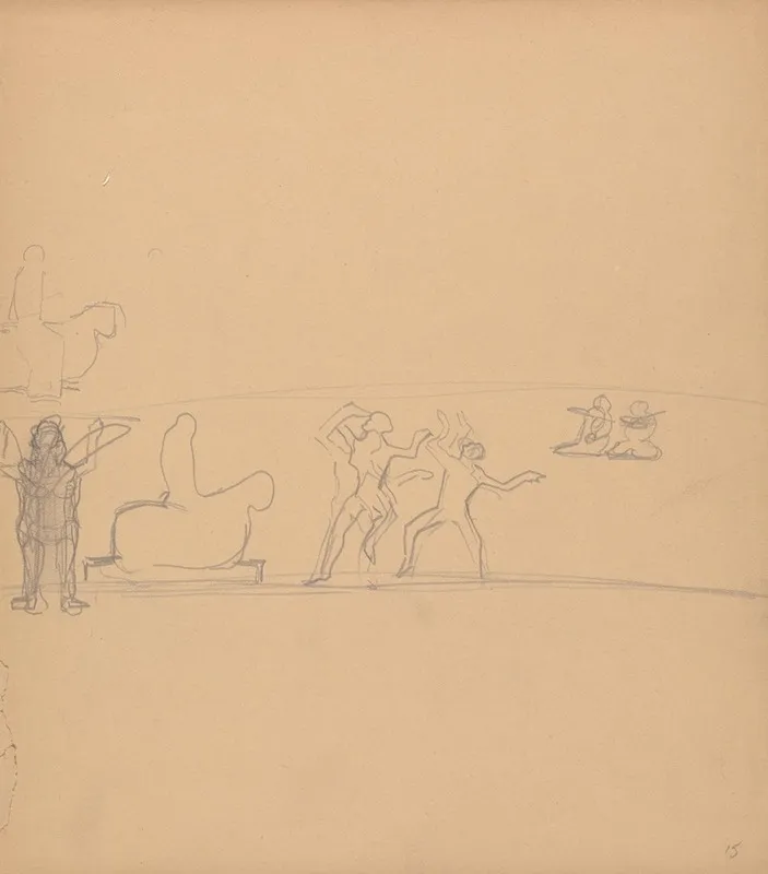 Cave Of The Golden Calf Figure Studies Dancers Worshippers And Calf