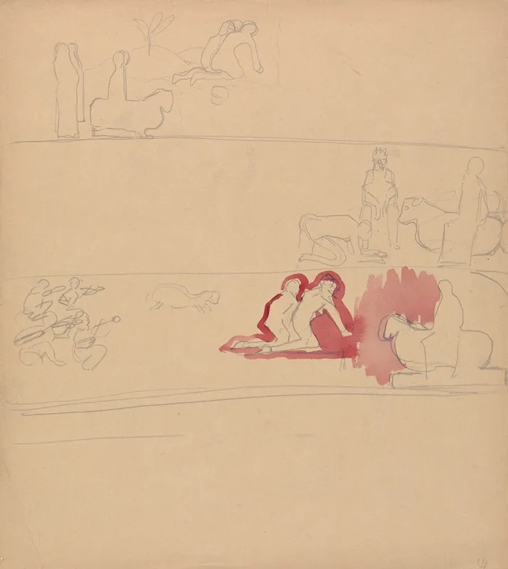 Cave Of The Golden Calf Worshippers And Calf