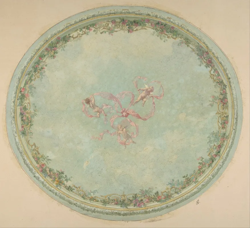 Ceiling Design For The Pless Chateau Silesia