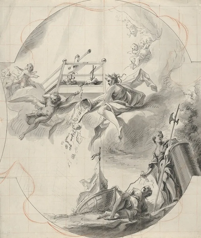 Ceiling Design With The Mystical Wine Press
