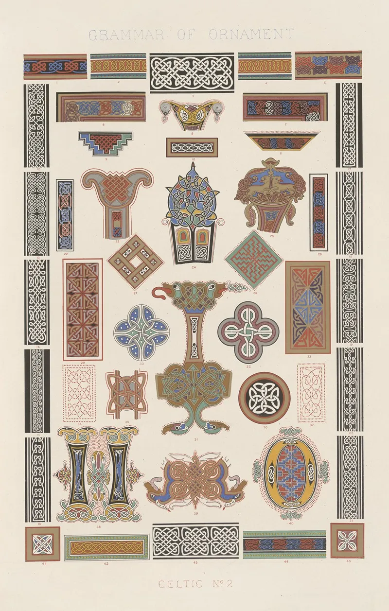 Celtic No 2 2 by Owen Jones - Canvas Print