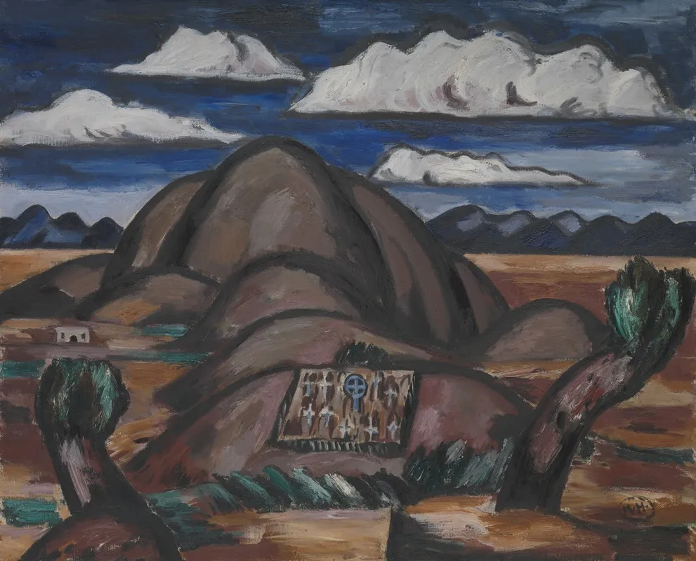 Cemetery New Mexico by Marsden Hartley - Canvas Print