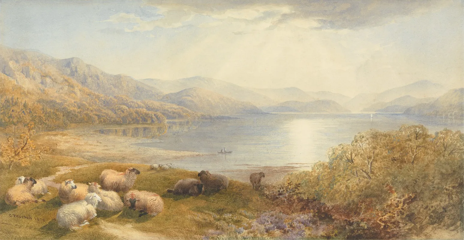 Cene On The Mawddlach Near Barmouth by Cornelius Pearson - Canvas Print