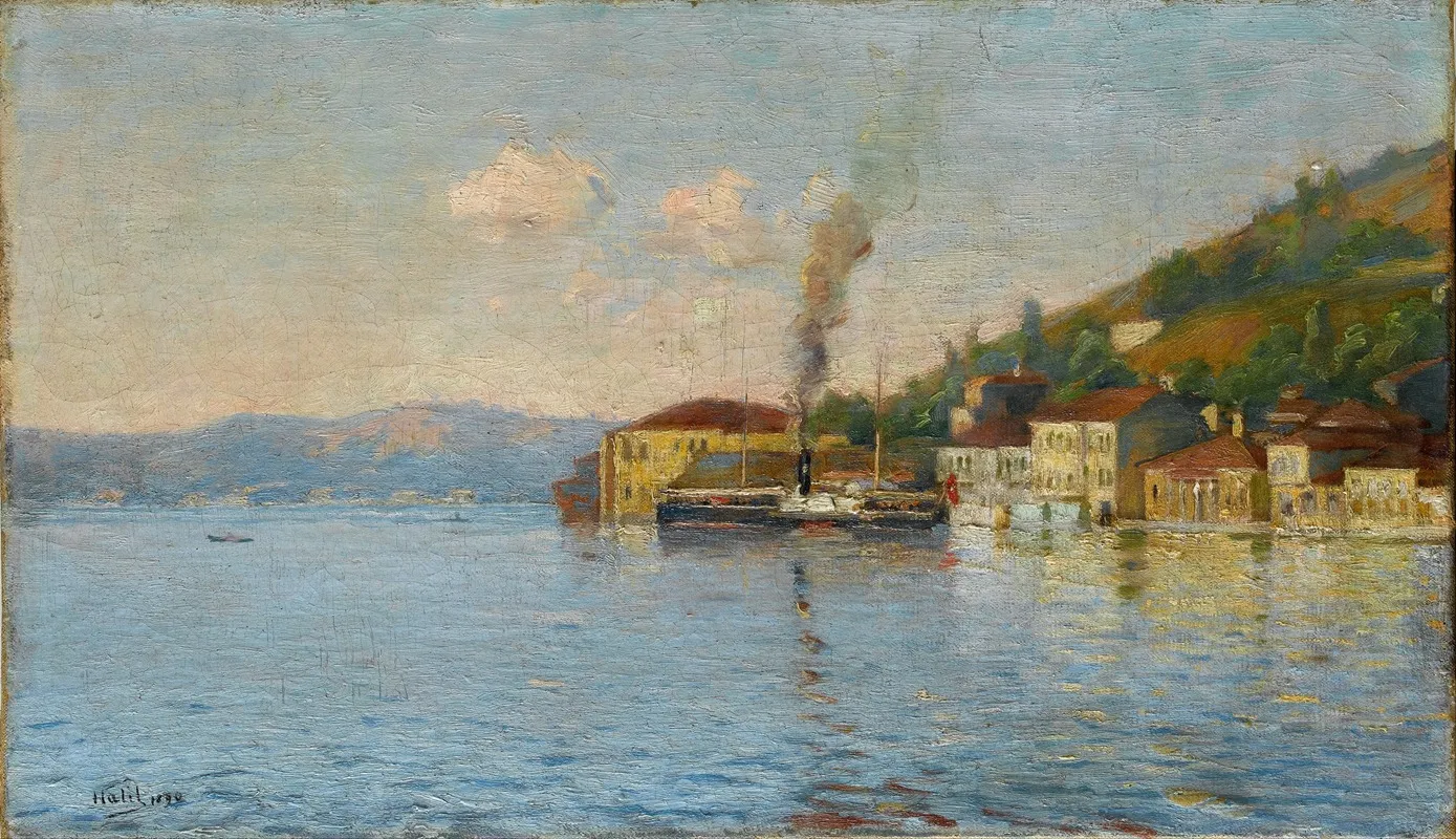 Cengelkoy Ferry Quay by Halil Pasha - Canvas Print