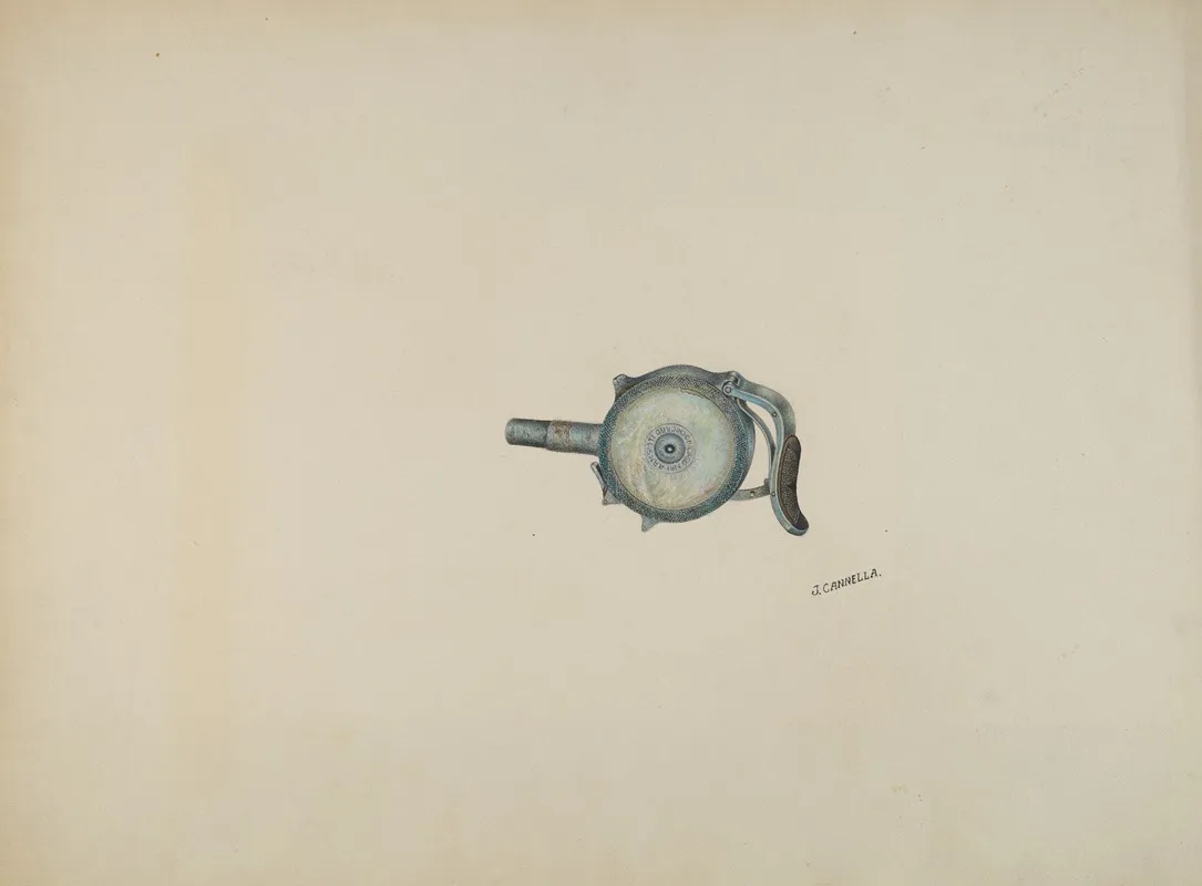 Center Fire Revolver by Joseph Cannella - Canvas Print