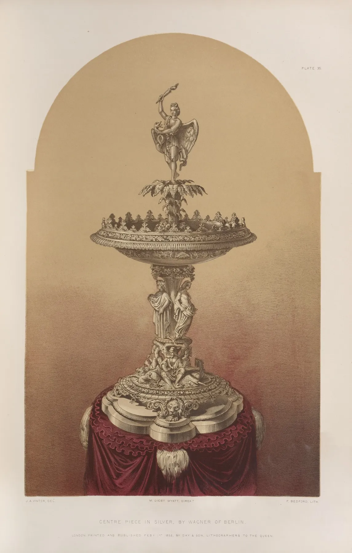 Centre Piece In Silver