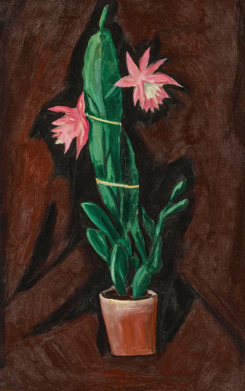Cerise Cactus by Marsden Hartley - Canvas Print