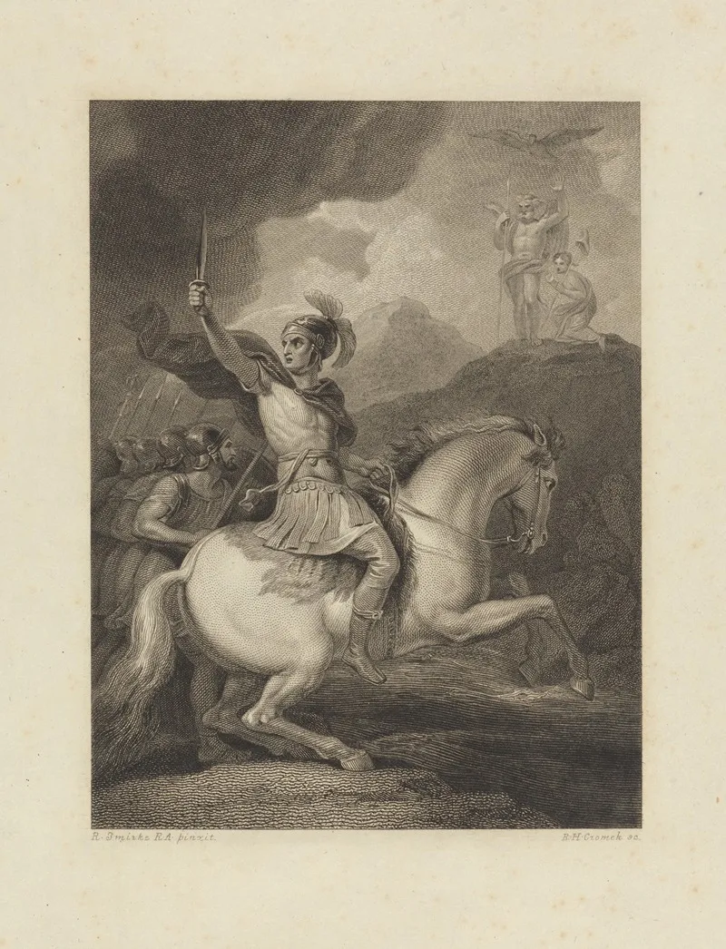 Cesar Passing The Rubicon by Robert Smirke - Canvas Print