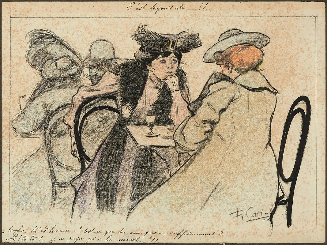 Cest Toujours Cela by Fernand Louis Gottlob - Canvas Print