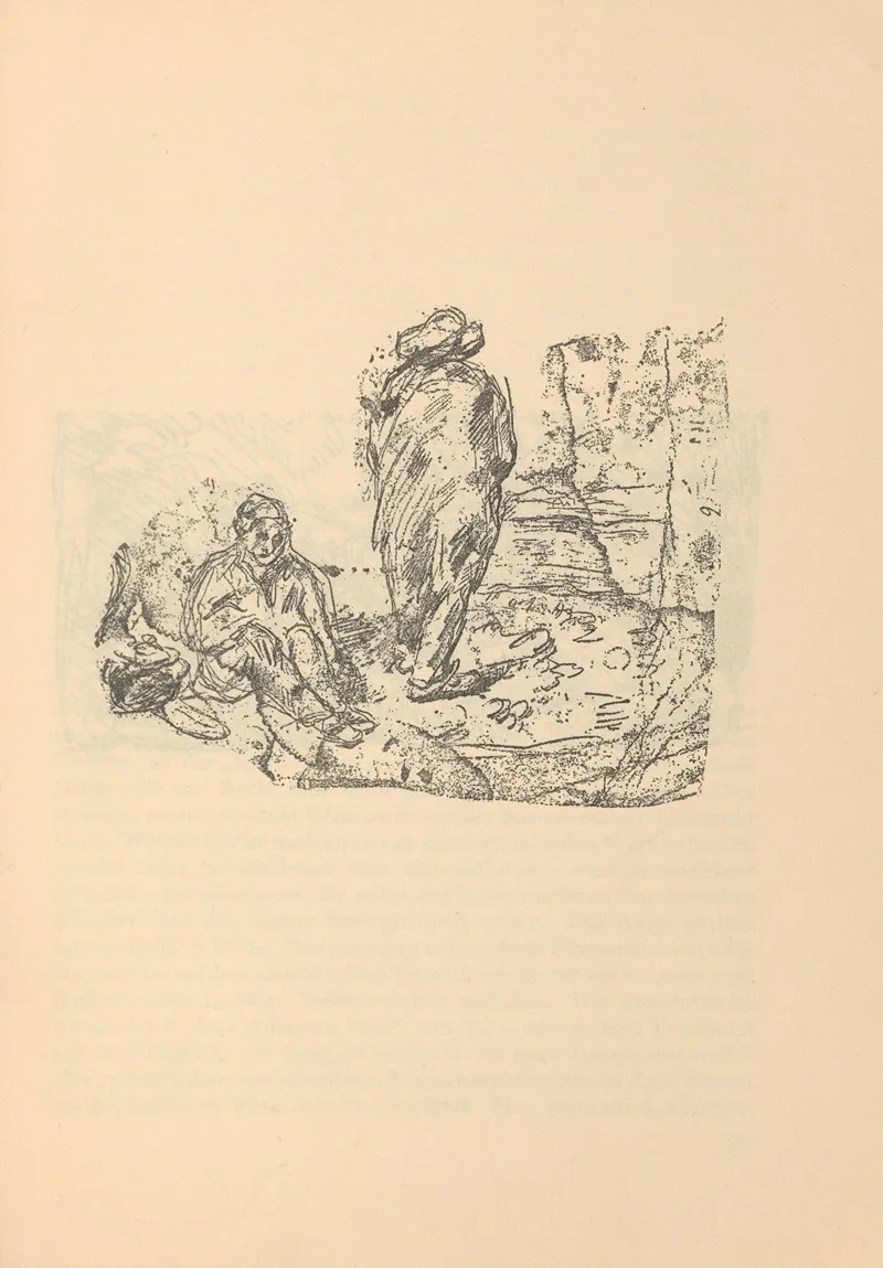 Cezanne Und Sein Kreis Ein Beitrag Zur Entwicklungsgeschichte Pl 13 by Julius Meier-Graefe - Canvas Print
