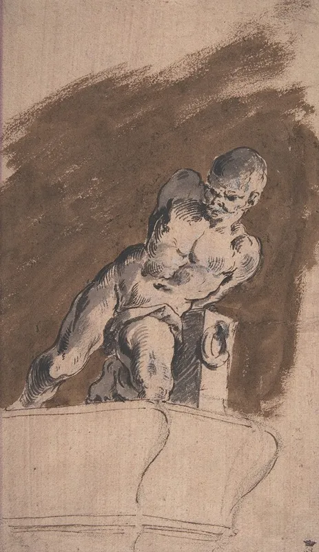 Chained Nude Prisoner After Pietro Tacca