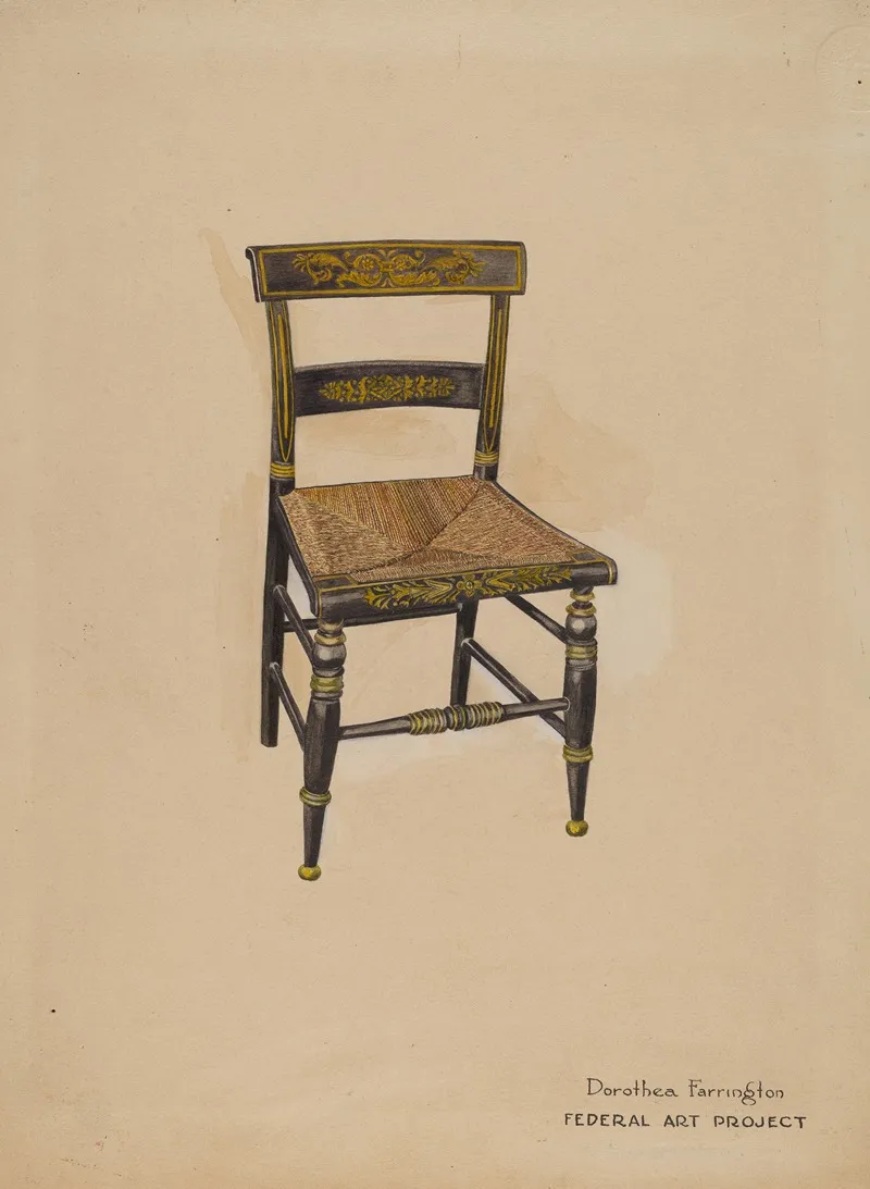 Chair 28 by Dorothea A. Farrington - Canvas Print