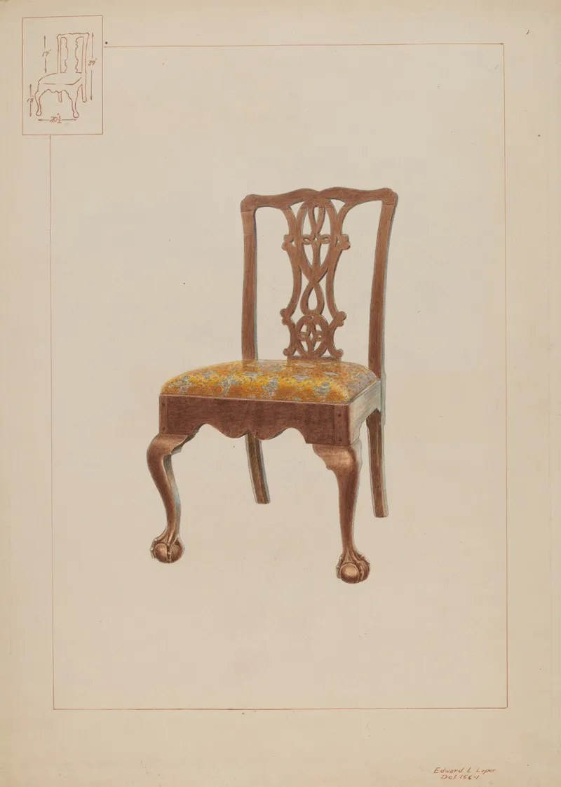 Chair 33 by Edward L. Loper - Canvas Print