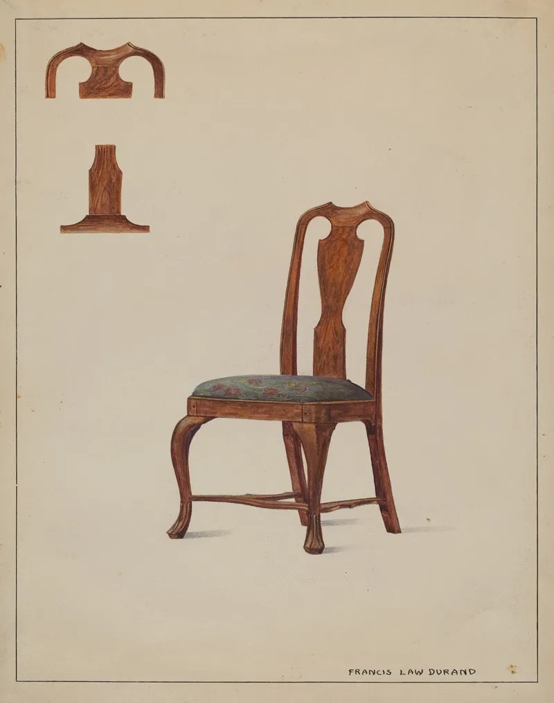 Chair 42 by Francis Law Durand - Canvas Print