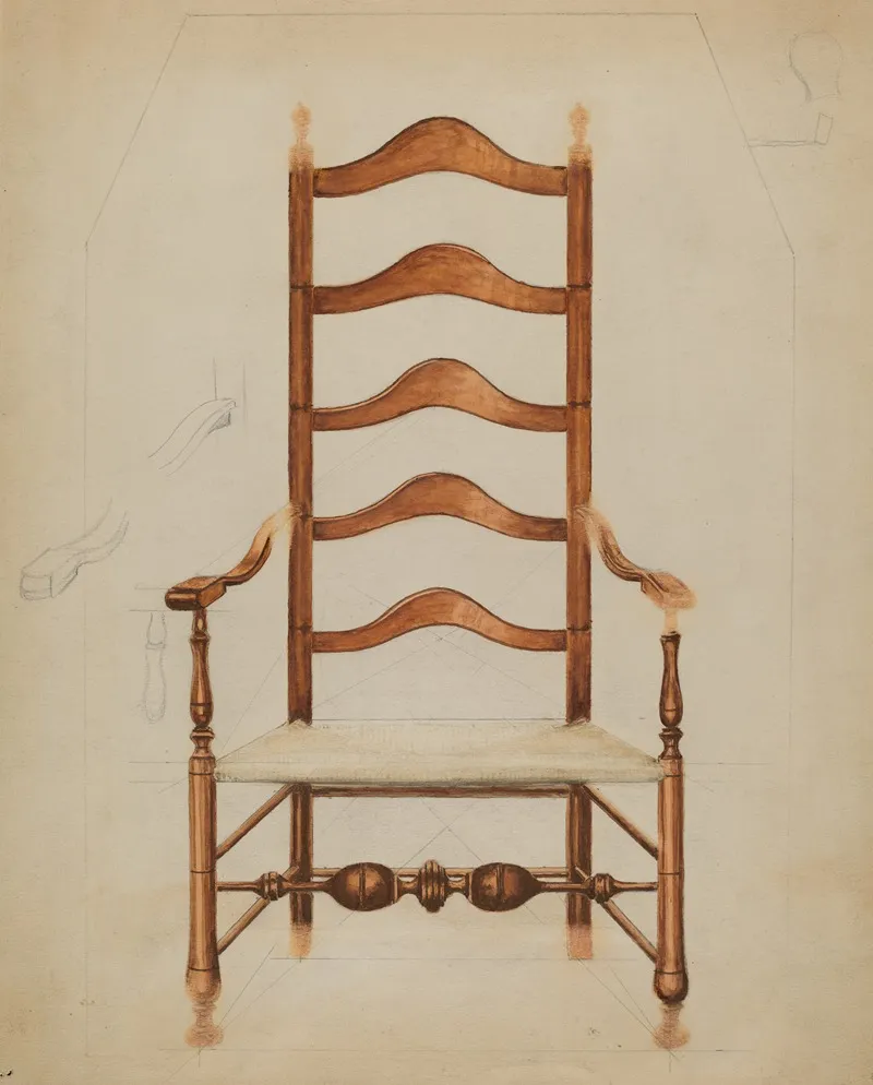 Chair 57 by Hans Westendorff - Canvas Print