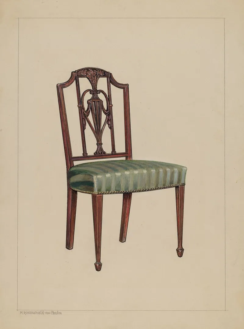 Chair 83 by M. Rosenshield-von-Paulin - Canvas Print
