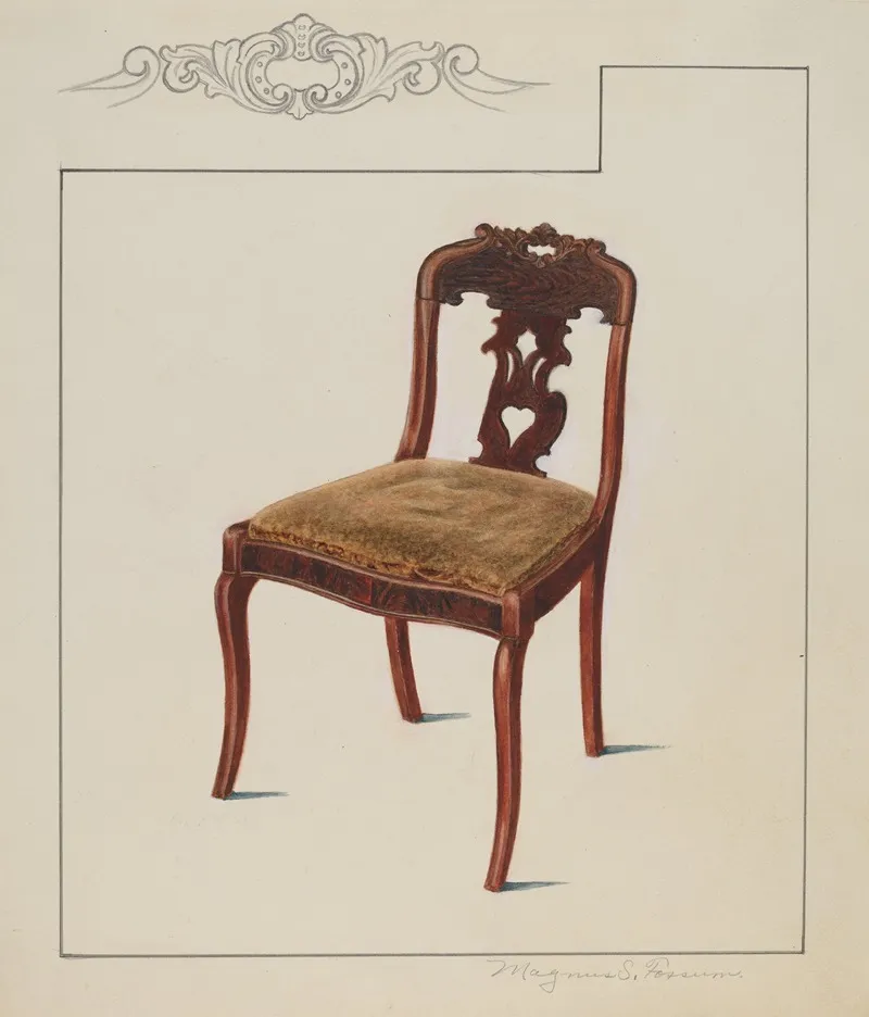 Chair 85 by Magnus S. Fossum - Canvas Print