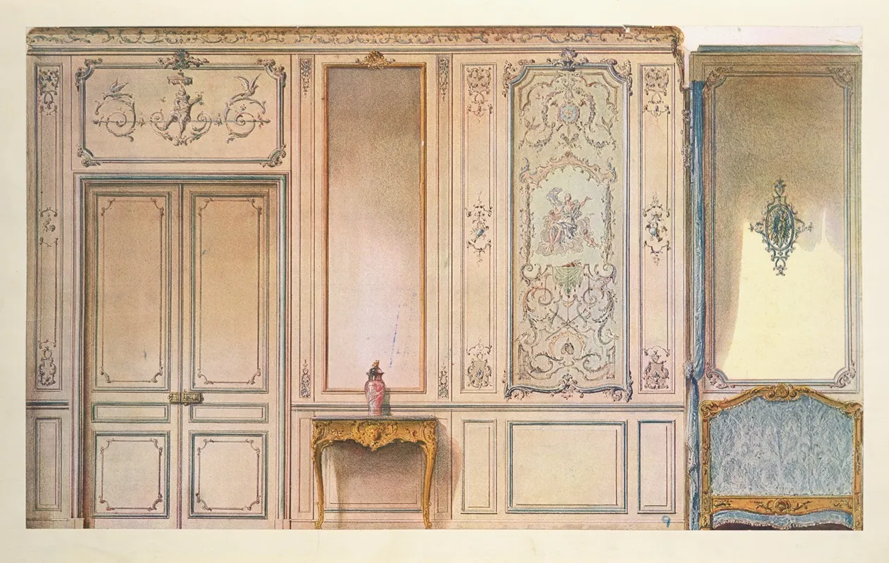 Chambre A Coucher Composee Dapres Celle De Ninon De Lenclos 2 by Georges Rémon - Canvas Print