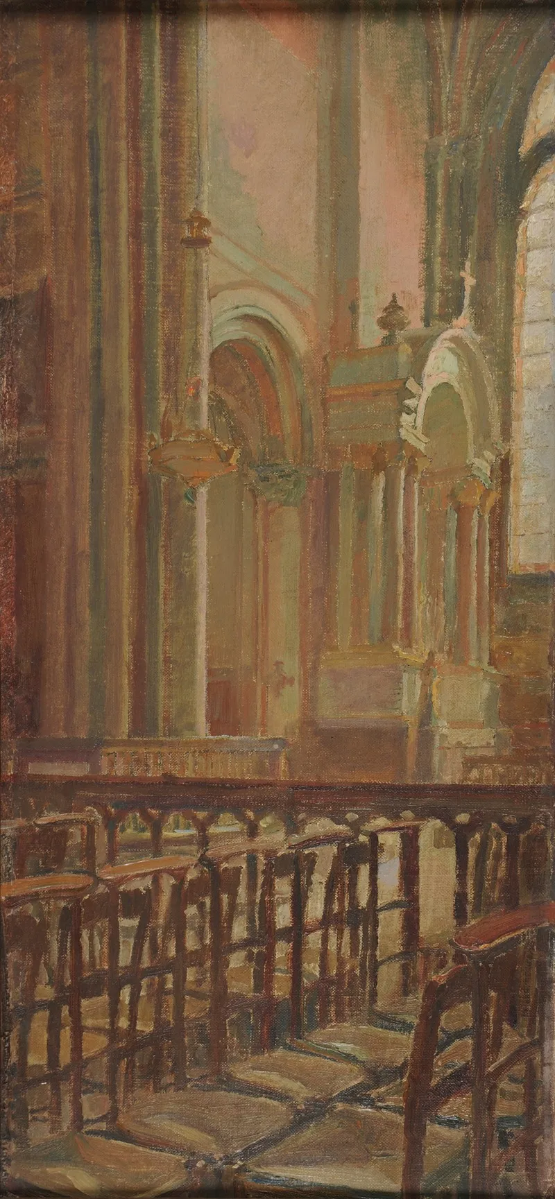 Chapelle A Saint Germain Des Pres 2 by Charles Marie Dulac - Canvas Print