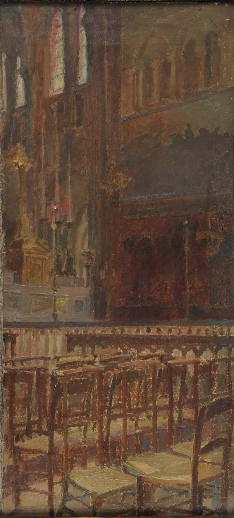 Chapelle A Saint Germain Des Pres by Charles Marie Dulac - Canvas Print