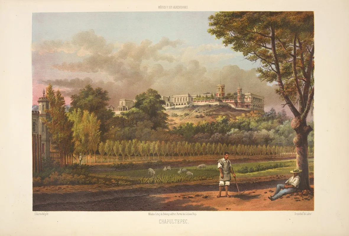 Chapultepec by C. Castro - Canvas Print
