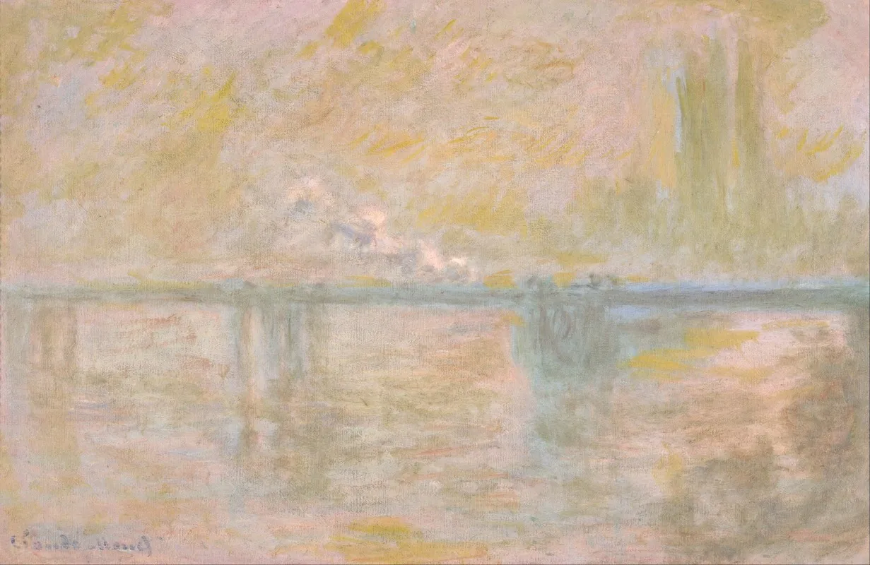 Charing Cross Bridge In London by Claude Monet - Canvas Print