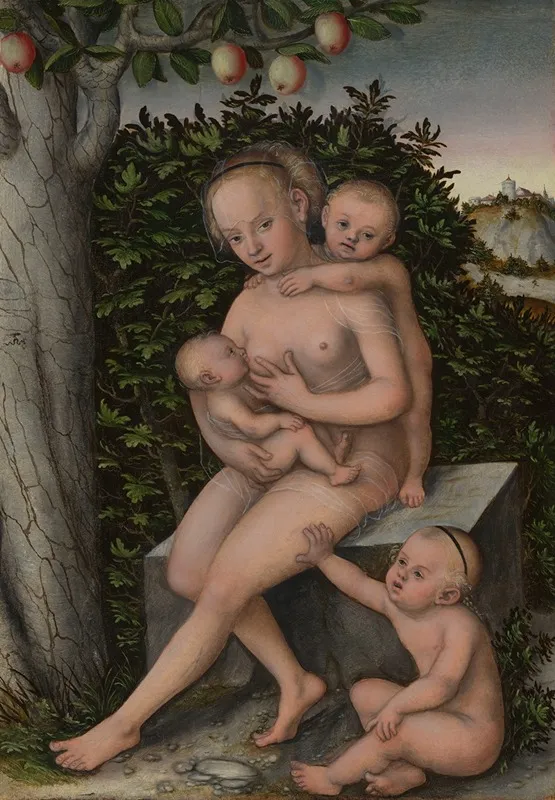 Charity 17 by Lucas Cranach the Elder - Canvas Print