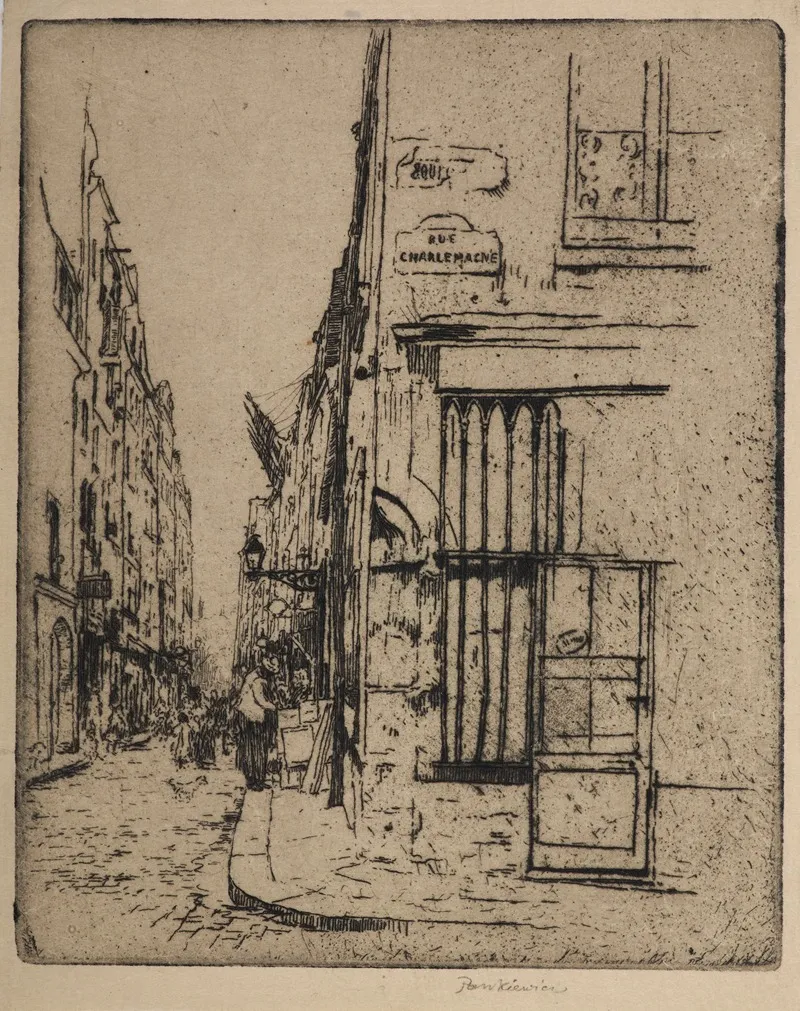 Charlemagne Street In Paris