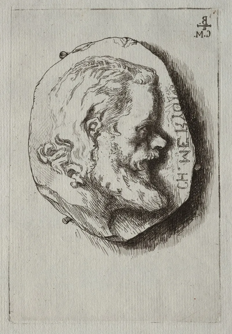 Charles Meryon 2 by Félix Bracquemond - Canvas Print